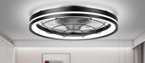 Hisummer Low Profile Ceiling Fan with Light  - Lot 297