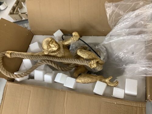 Monkey Pendant Light - Broken Leg  - Lot 707