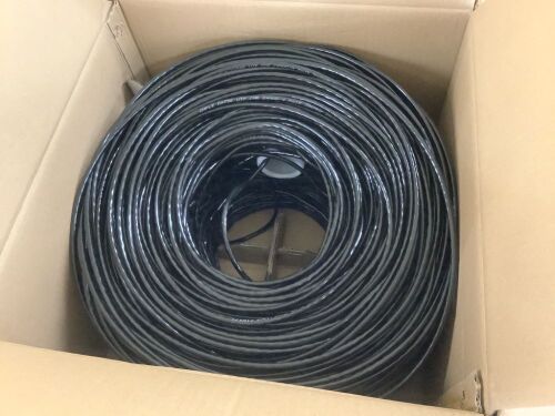 CAT5e CMR 24AWG 350Mhz UTP CCA Network Cable, 1000'  - Lot 469