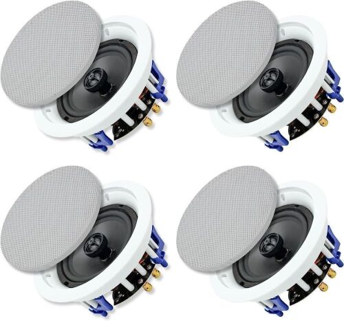  Herdio 6.5 inch 2-Way Ceiling Speakers, 4 Pack - Lot 49