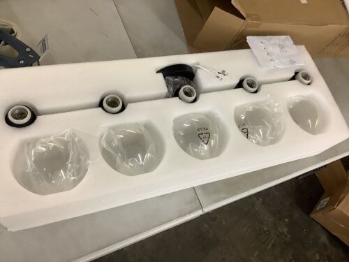 5 Light Bathroom Vanity Light Fixture  - Lot 681