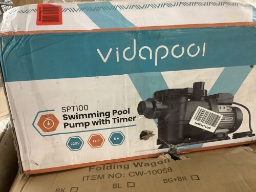 Vidapool 1 HP Above Ground Pool Pump - Lot 480