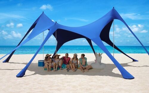 Beach Tent Sun Shelter UPF50+ with 8 Sandbags, 20' x 13'  - Lot 178