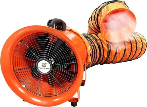  12’’ Utility Blower with 33ft Duct Hose 520W 2297CFM  - Lot 27