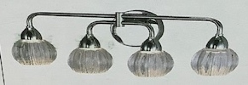 Gris 4 light chrome plate vanity light - Lot 106