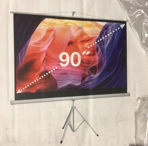 GPX Indoor Projector Screen, New, Sold as is - Lot 37