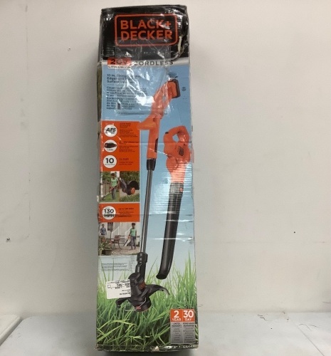 Black and Decker Weed Eater & Leaf Blower, E-Comm Return, Missing Battery - Lot 89