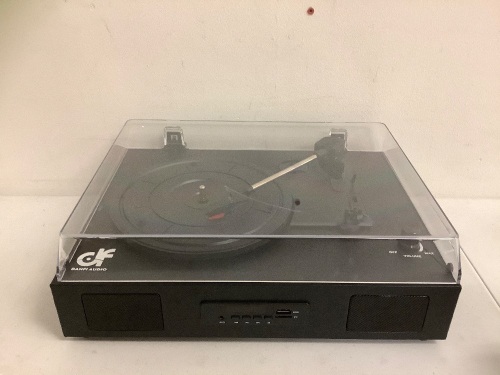 Bluetooth Turntable w/ FM Radio, Missing Cord, E-Commerce Return, Sold as is - Lot 97