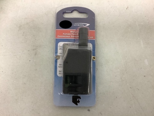Female 2-Prong 3/8" Hose-Barb Fuel Tank Fitting for Mercury Outboards, Appears New, Sold as is - Lot 175