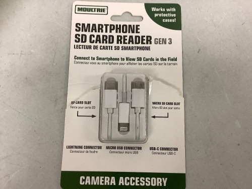 Moultrie Smartphone SD Card Reader Gen 3, Appears New, Sold as is - Lot 195