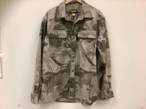 Camo Button Down, XL, E-Comm Return - Lot 201