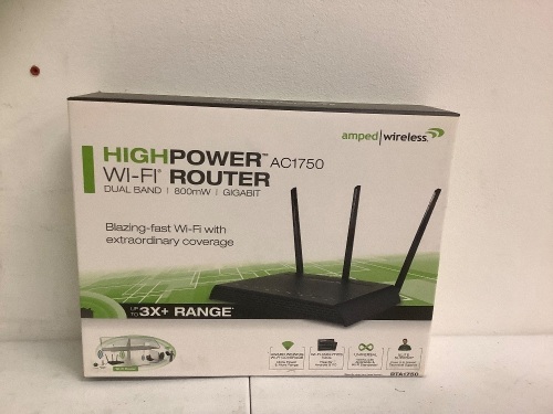 Lot (2) Amped Wireless High Power Wifi Router, E-Commerce Return, Sold as is - Lot 390