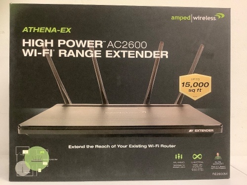 Lot (2) Amped Wireless High Power Wifi Range Extender, E-Commerce Return, Sold as is - Lot 391