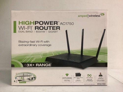 Amped Wireless High Power Router, E-Commerce Return, Sold as is - Lot 430