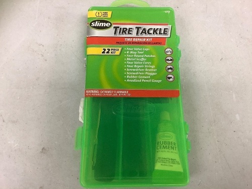 Slime Tire Tackle Tire Repair Kit, E-Commerce Return, Sold as is - Lot 488