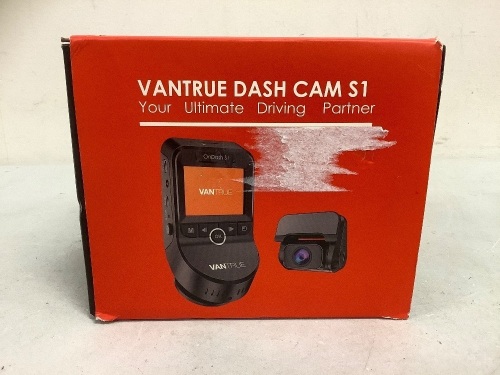 Vantrue Dash Cam S1, E-Commerce Return, Powers Up, Sold as is - Lot 61