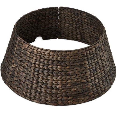 Woven Hyacinth Christmas Holiday Tree Collar - 24in - Lot 8167
