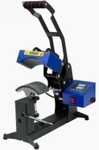 Cap Heat Press 5.5 x 3.8 inch Sublimation iron Machine Display Curved Clamshell Design Hat Heat Press Pressure Adjustment Knob - Lot 8189