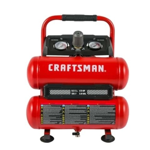 Craftsman 2 gal Twin Stack Portable Air Compressor 125 psi 0.3 HP - Lot 8195