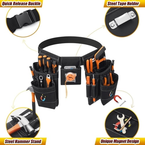 Tool Belts with Magnetic and Quick Release Buckle - Lot 8330
