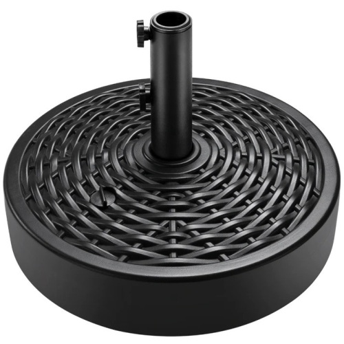 Plastic Patio Umbrella Base Pole Holder Accessory w/ Adjustable Knob - Lot 8332