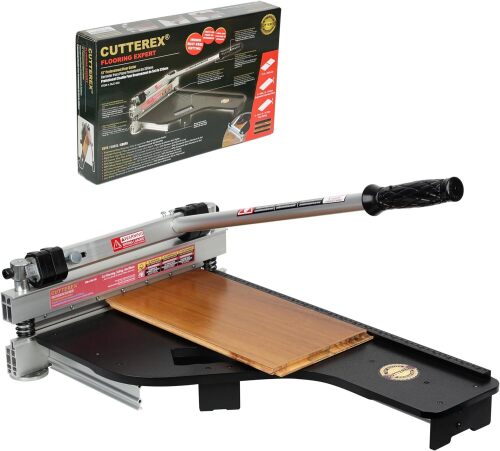 13" Professional Laminate Floor Cutter, Vinyl Floor Cutter, Multi-layer Flooring, Parquet, Fiber Cement Wall Panels, Rubber Concave Base, LVT, VCT, SPC, PVC, LVP, WPC, Rigid Core Vinyl Plank - Lot 8452