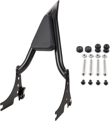 Rear Passenger Sissy Bar Backrest Detachable for Harley Sportster XL XLH 883 1200 2004-2023 (Black A) - Lot 8654anm