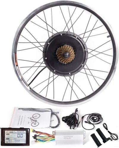 MTB E-Bike Conversion Kit 36V 48V Mountain Electric Bicycle Rear Wheel Conversion Parts with LCD Meter Controller PAS Brake Lever Speed Throttle - Lot 8744