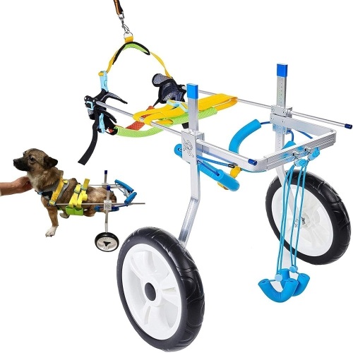 Adjustable Large Dog Cart/Wheelchair, for Back Legs Large Dog Wheelchair Light Weight (7-Size)(L) - Lot 8662anm