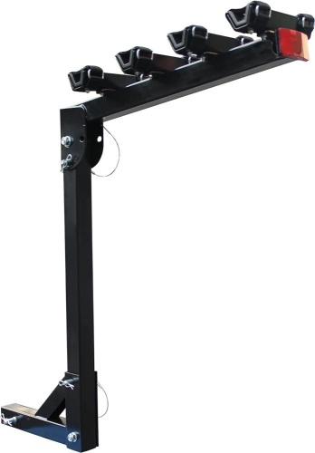 MaxxHaul 70210 Hitch Mount Bike Rack 4-Bike Rack, Black For Cars Trucks SUV's Minivans, Large   - Lot 8664anm