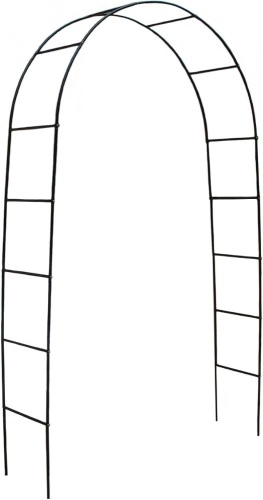 7.9 Ft H x 4.6 Ft W Black Metal Pergola Arbor for Various Climbing Plant Wedding Garden Arch Bridal Party Decoration Wide Arbor - Lot 8960
