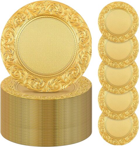 Uiifan Antique Charger Plates Bulk - Lot 8984