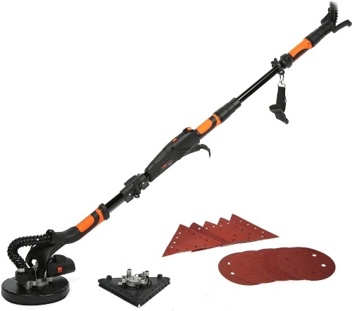 WEN DW5084 5-Amp 2-in-1 Variable Speed Dual-Head Drywall Sander with 15-Foot Dust Hose , Black - Lot 8973