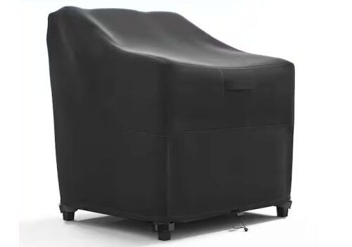 Lot of (2) Khomo Gear Black Outdoor Patio Furniture Chair Cover  - Lot 333