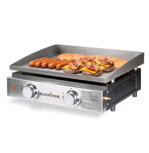 Blackstone 22 in. Griddle Cooking Station - Bent Grease Trap  - Lot 85