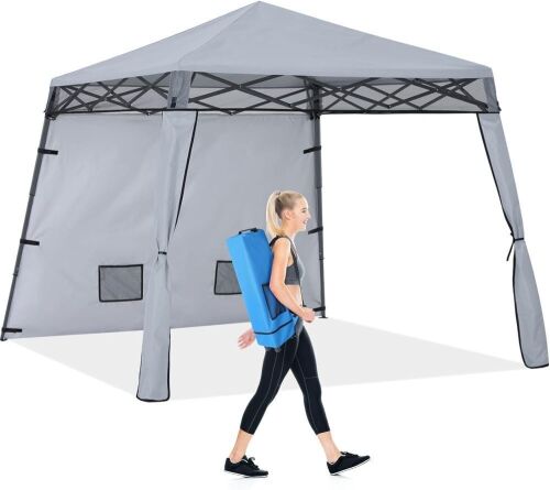Slant-Leg Pop Up Canopy with Sun Wall  - Lot 275