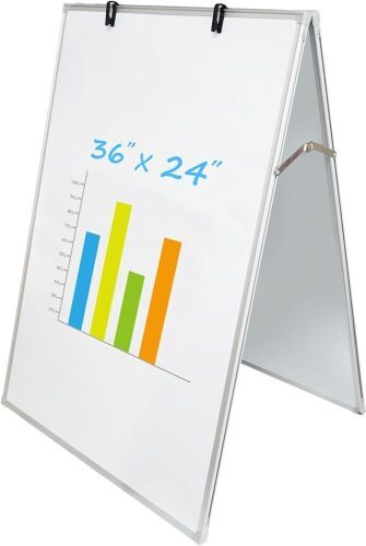JILoffice Double Sided Dry Erase White Board, 36" x 24"  - Lot 108