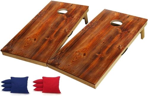 Solid Wood Premium Cornhole Game Set - Lot 166
