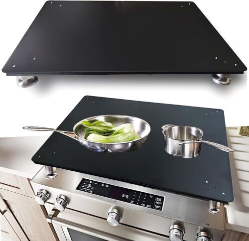  Stainless Steel Stovetop Cover with Adjustable Legs for 30” Electric and Gas Stove  - Lot 174