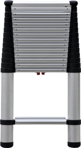 Telesteps 1800EP Automatic Telescoping Ladder, Patented One-Touch Release, OSHA Compliant, 14.5 ft Extended Height, Up to 18 ft Reach, Wide Pro Step, Telescoping Extension Ladder - Lot 9008