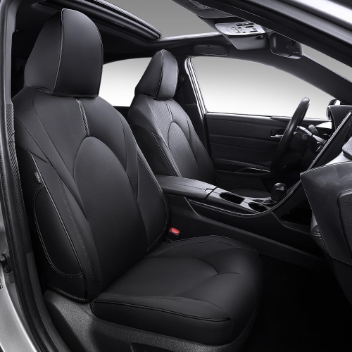 PTYYDS Seat Covers Compatible with 2018-2024 Toyota Camry Seat Covers Car Seat Protector Replacement for 2018-2024 Toyota Camry Accessories(Black,Compatible with 2018-2024 LE, SE, SE Nightshade) - Lot 9009