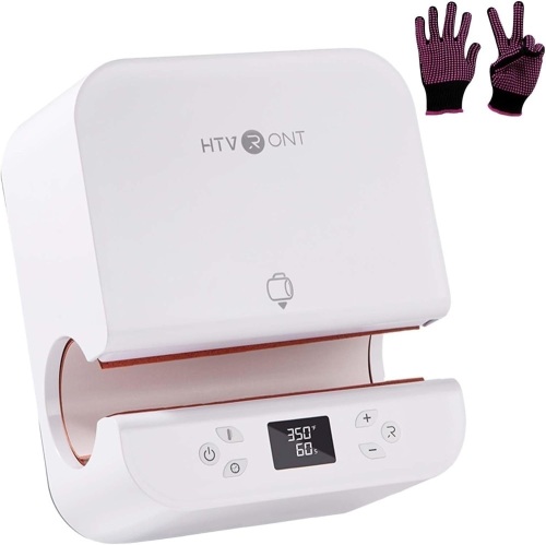 HTVRONT Auto Tumbler Heat Press Machine - Mug Heat Press Heat Up Fast & Even, Professional Tumbler Press High-Security for 10-30oz Sublimation Tumblers, Cups, Glasses and Mugs, White - Lot 9016