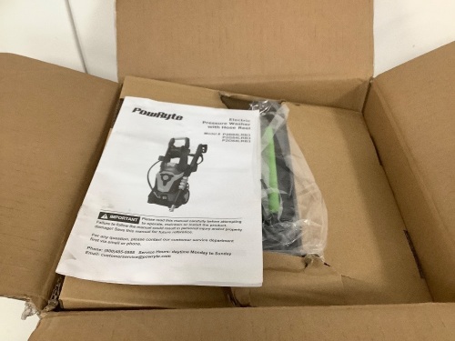 Powryte Eletric Pressure Washer With Hose Reel - Lot 9035