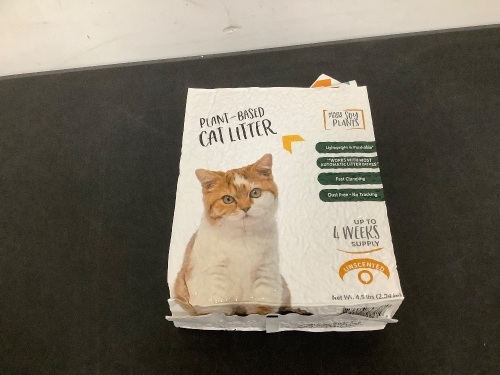 Set of 4 PLANT -BASED CAT LITTER - Lot 9038