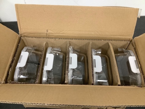 MCIRCO Glass Meal Prep Containers - Lot 8476