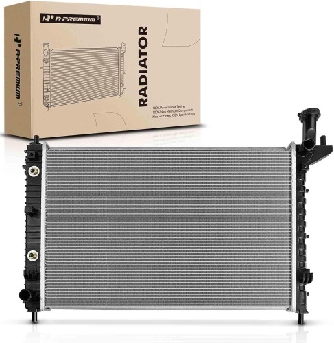 A-Premium Engine Coolant Radiator w/Transmission Oil Cooler Compatible with Buick Enclave 08-17 & Chevrolet Traverse 09-17 & GMC Acadia 07-16 & Saturn Outlook 07-10, 3.6L V6, Replace# 20841737, 13006 - Lot 9180