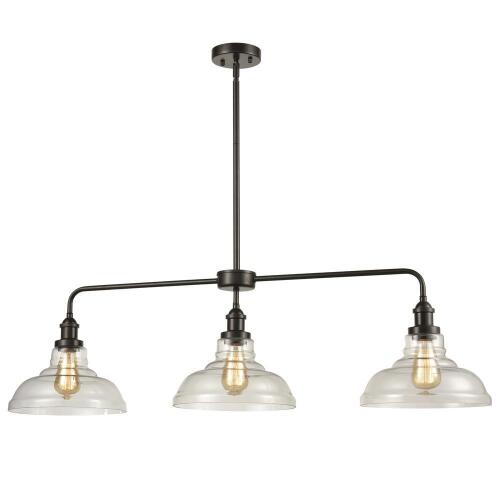 Danseer Oil-Rubbed Bronze 3-Light Pendant - Lot 9195