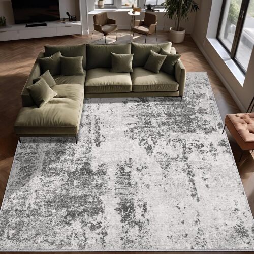 Abstract Living Room Area Rug - Lot 9171