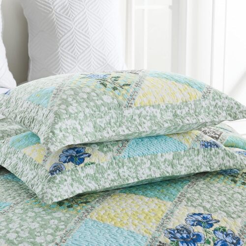SahSahCasa 100% Cotton Quilt Set - Lot 9148