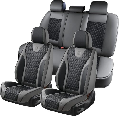 Leather Seat Covers, Car Seat Covers Full Set Waterproof - Lot 9210